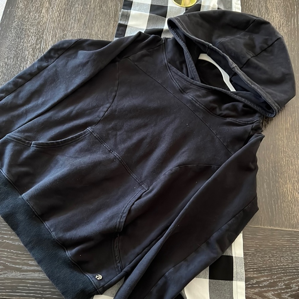 Large black hoodie